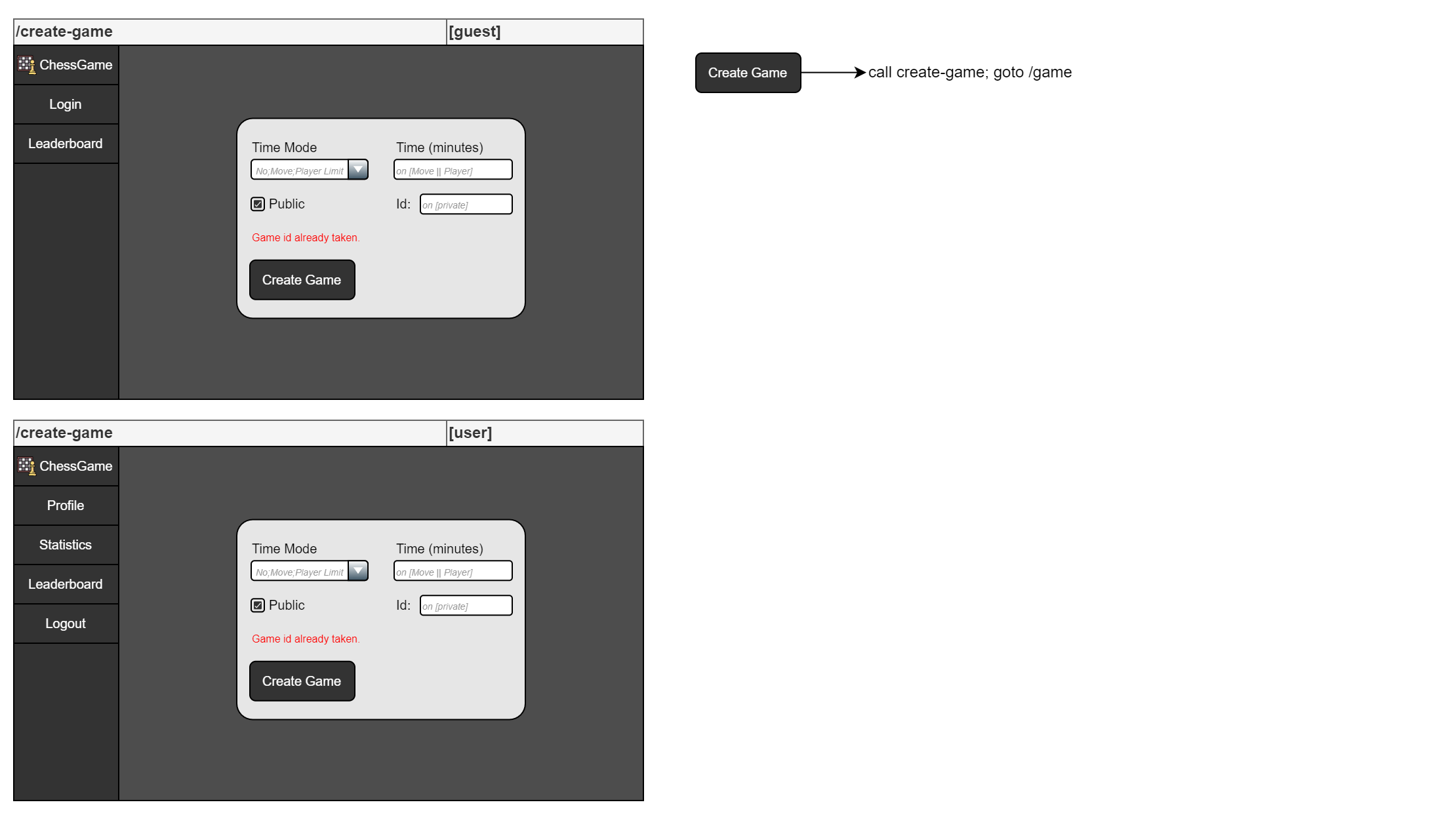 Create Game Mockup