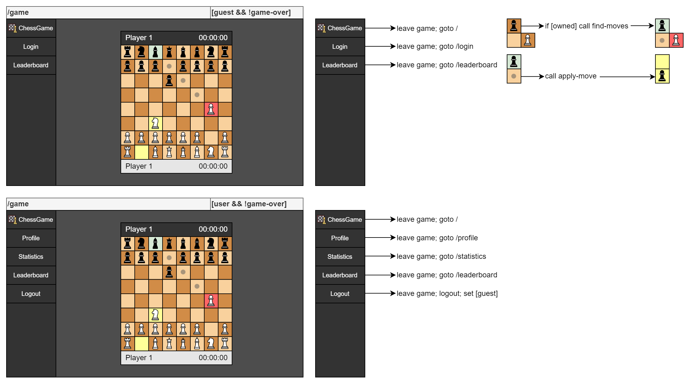 Running Game Mockup