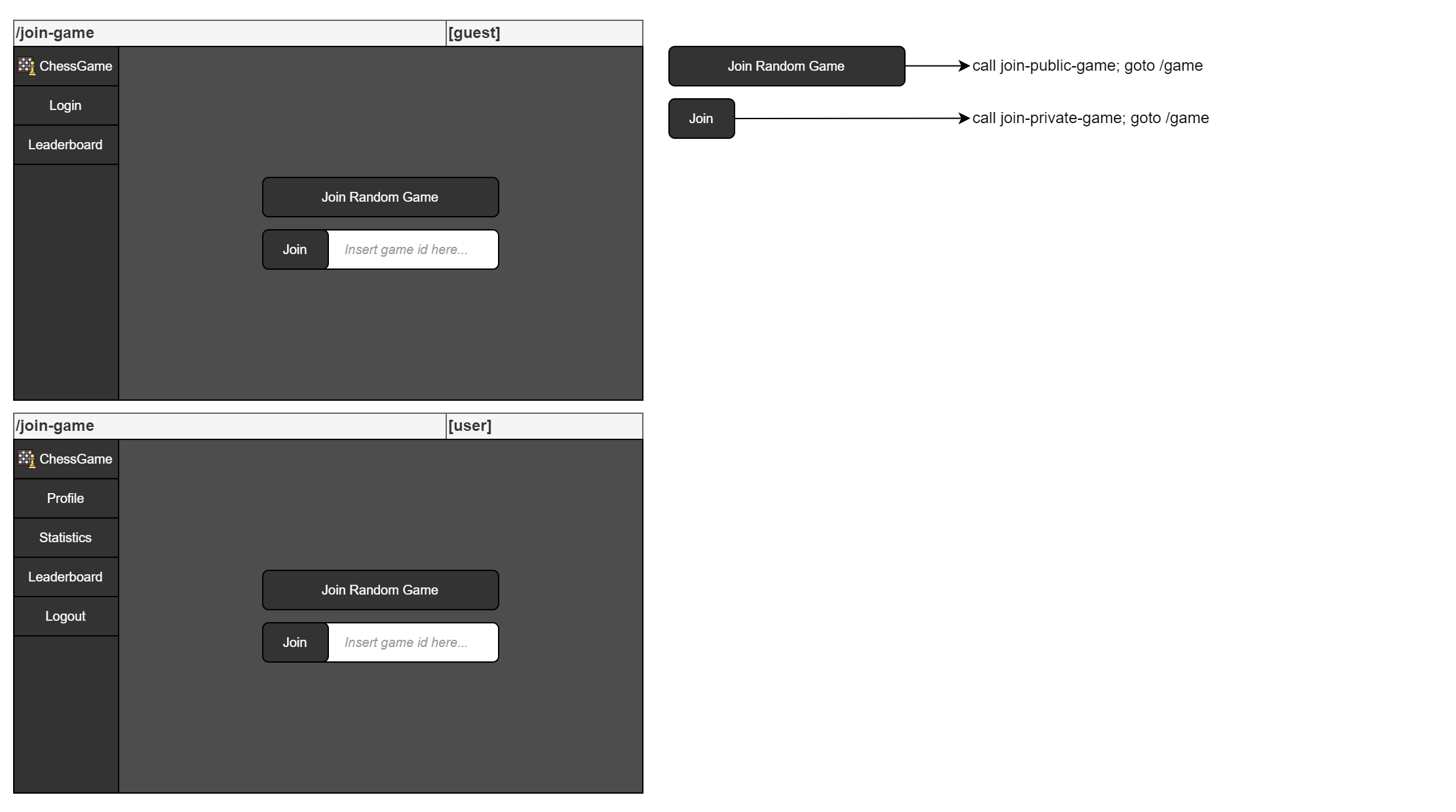 Join Game Mockup